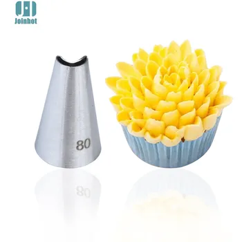

#80 1 pc new arrival Stainless Steel Icing Piping Nozzles Pastry Tips Fondant Cup Cake Baking Tool