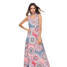2019 Summer Dress Floral Print Boho Beach Dresses Tunic Maxi Women Evening Party Dress Sun dresses 2019 Summer Dress Floral Print Boho Beach Dresses Tunic Maxi Women Evening Party Dress Sun dresses