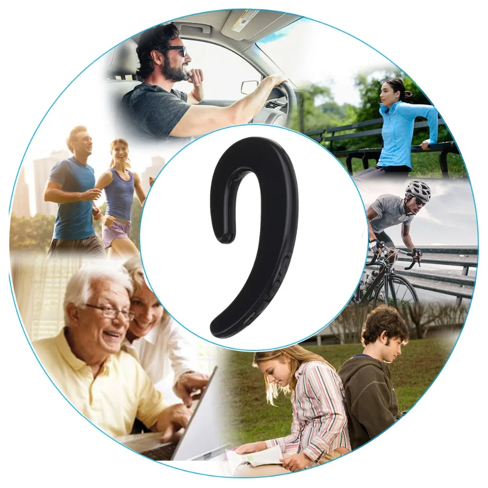 Bluetooth Headset Wireless Sport Bluetooth Earbud HD Microphone Wireless Headset Suitable For Right Ear iPhone and Android Phone