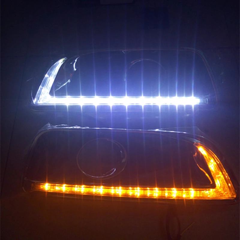 

LED DRL Daytime Running Light For Chevrolet Malibu 2011 2012 2013 2014 2015 with Fog Lamp hole with Turning light Function