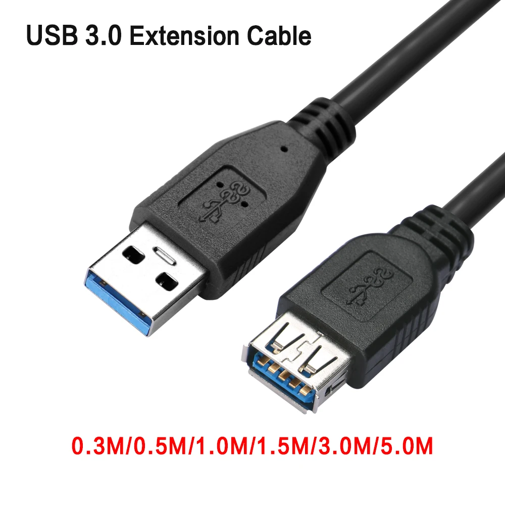 

Male to Female AM TO AF USB Extender Data Sync Cord Cable Adapter For PC Camera Highr Speed USB Extension Cable High Quality