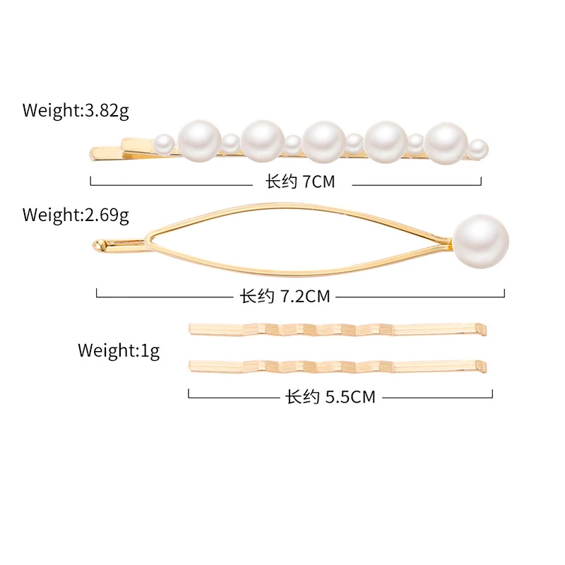 Модный женский набор шпилек для женщин девушек с искусственным жемчугом заколки для волос шпильки золотистого цвета заколки корейские аксессуары для волос
