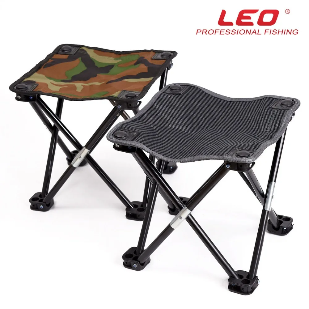 Camouflage shrink folding stool Leisure fishing stool portable stool Fishing Chairs LEO26048