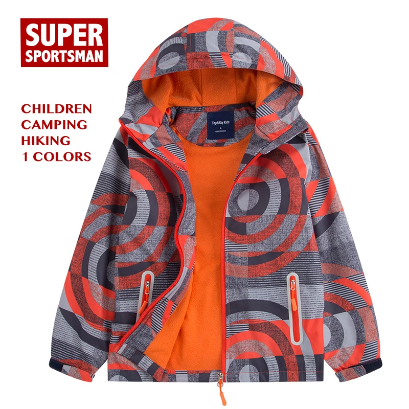 Детская флисовая куртка с капюшоном для маленьких мальчиков; Водонепроницаемая Куртка; детская ветровка для девочек; зимнее пальто для походов; одежда для кемпинга
