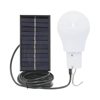 

LED Solar Power Outdoor Lamp 15W 150LM Solar Energy saving bulb portable for Camping Tent Fishing Lamp Courtyard Emergency Light