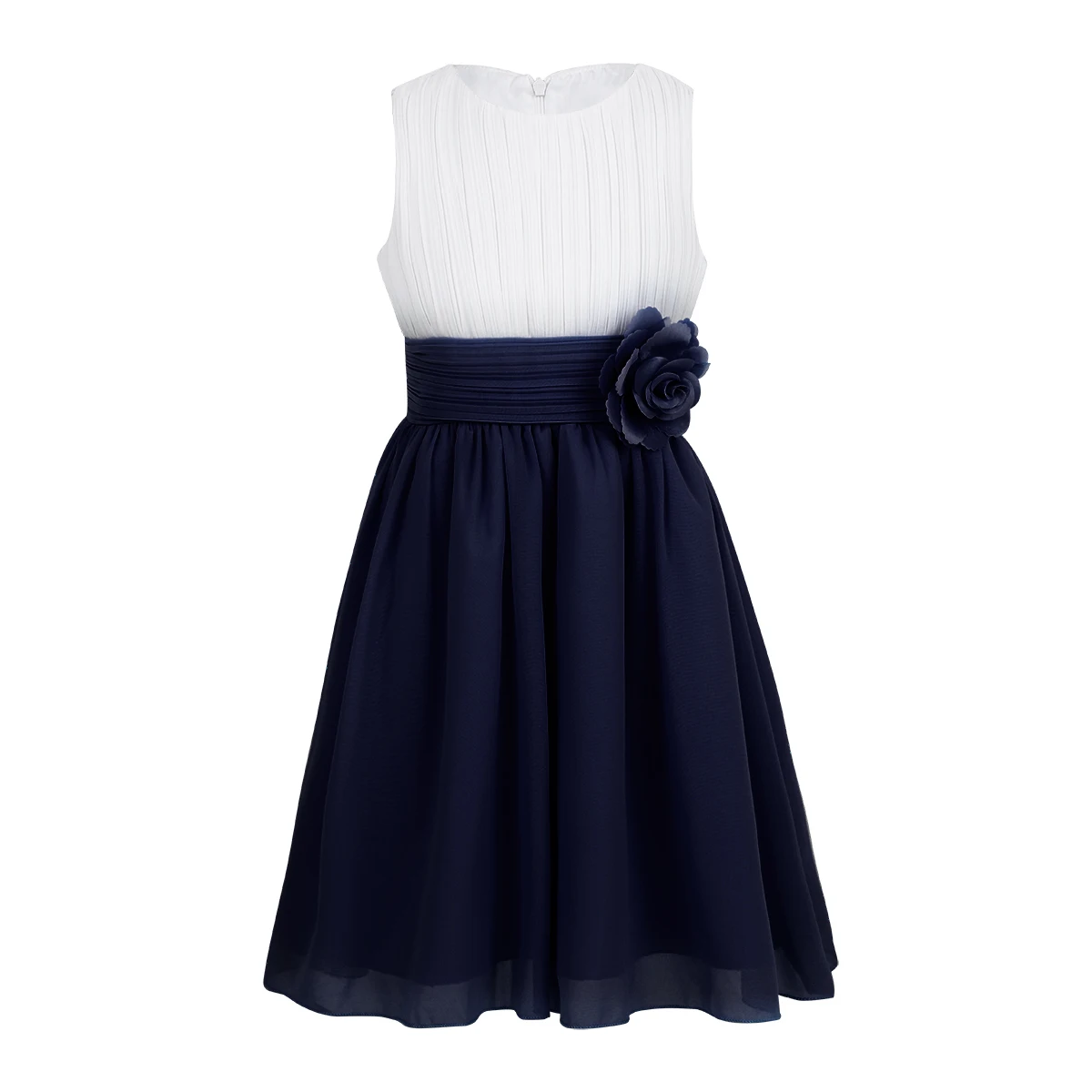 New Pleated Bridesmaid Princess Wedding Flower Girl Dress Party Kids  Clothes | eBay