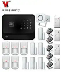 Yobangsecurity сенсорной клавиатурой Умный дом безопасности WI-FI GSM сигнализация Системы Android IOS APP Управление магнит двери Сенсор шок Сенсор