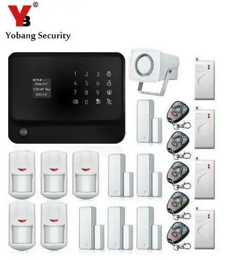 YobangSecurity Touch Keypad Smart Home Security WIFI GSM Alarm System Android IOS APP Control Magnet Door Sensor Shock Sensor YobangSecurity Touch Keypad Smart Home Security WIFI GSM Alarm System Android IOS APP Control Magnet Door Sensor Shock Sensor