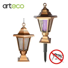 Solar powered Zapper UV solar Light Outdoor Garden Mosquito Insect Bug Killer Lantern Solar Lamp Hang or Stick in the Ground