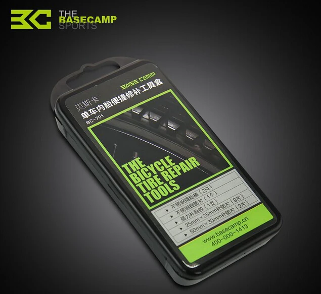 Basecamp Bicycle Portable Convenient Mountain Bike Inner Tire Tool Box Combination Tire Repair Kits Glue