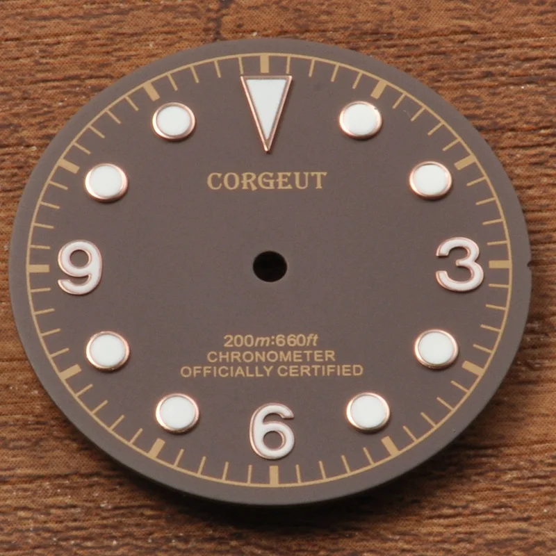 

Watch Parts, Corgeut 30.5mm Watch Dial Coffee Dials Marks Fit for Miyota 8205/8215 Mingzhu DG2813/3804 Movement CD2010CF