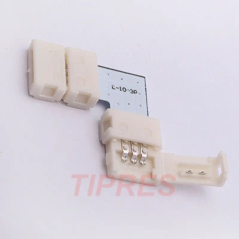 5 шт. Solderless L форма 90 градусов Угловые разъемы 3 контактный для ws2812b ws2811 2812