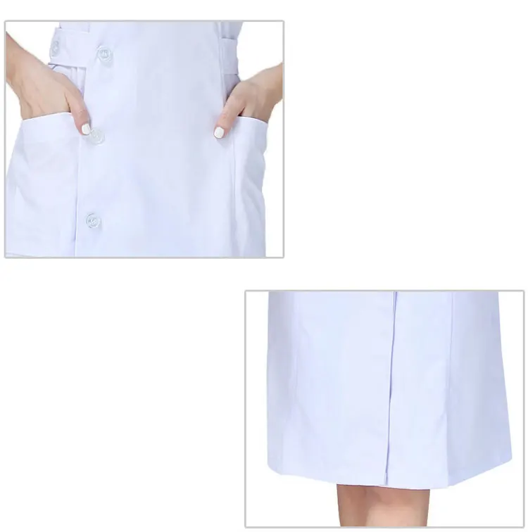 Новая униформа медсестры длинный халат для женщин Зимний медицинский Полный Длина поли хлопковое для спа косметолога ветеринарная рабочая одежда униформа медсестры