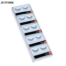10 пар, Длинные Накладные ресницы из Натурального Волоса, макияж, ресницы ручной работы, накладные ресницы для ресниц