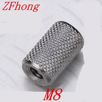

10pcs/lot M8*20/25/30/40 stainless steel Long extend knurled hand tighten coupling nut