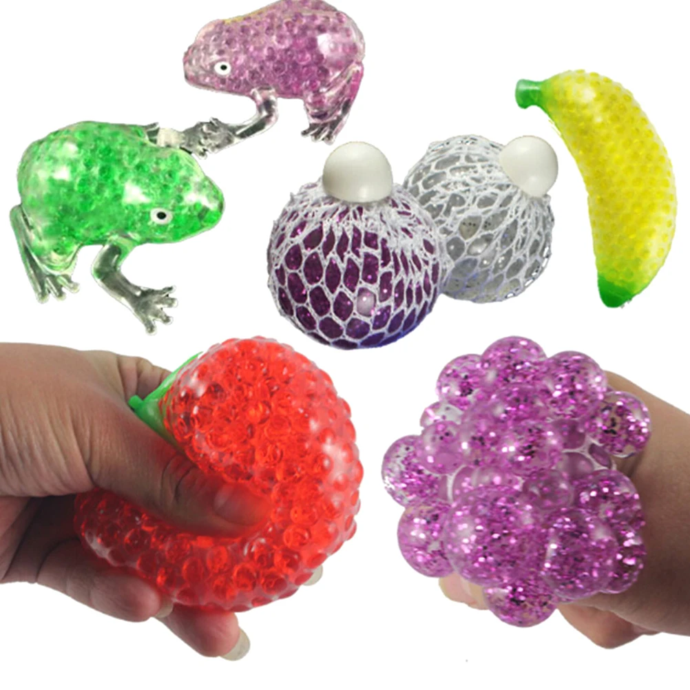 

Squishy Animal Fruit Squeeze Ball Hand Wrist Exercise Bal Anti-Stress For Children Adult Release Pressure Stress Novelty Toys