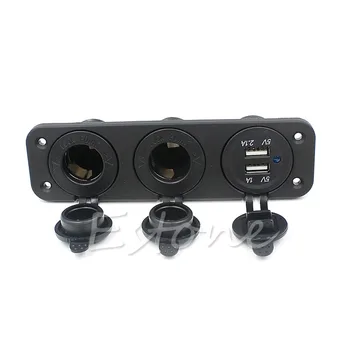 

Dual USB Car Cigarette Lighter Socket Splitter Power Adapter Charger 12V Outlet