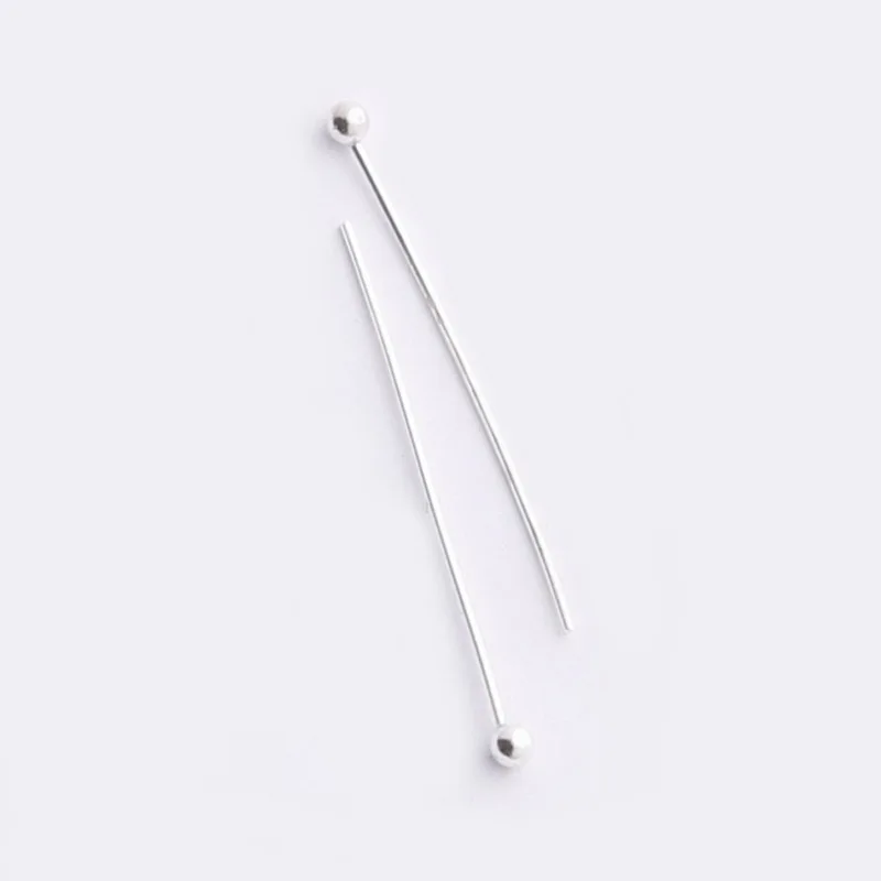 500PCs 1.6cm-3cm Long Copper Ball Head Pins Silver Color Metal Pins for DIY  Making Necklace Bracelet Jewelry Findings 0.5mm