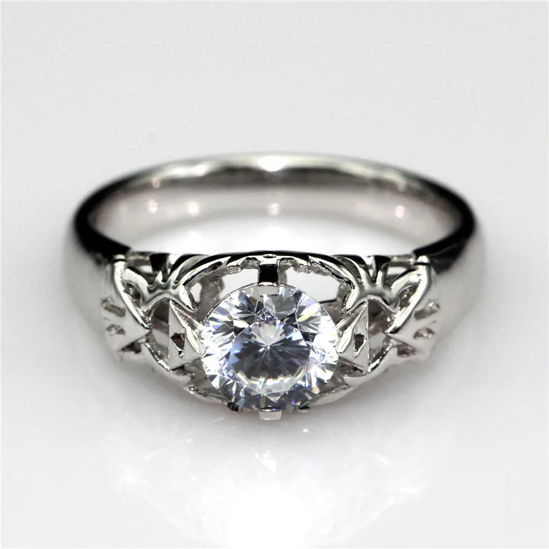 lasamero round 1ct moissanites solitaire ring legend of zelda triforce inspired 9k white gold engagement wedding - Zelda Wedding Ring lasamero round 1ct moissanites solitaire ring legend of zelda triforce inspired 9k white gold engagement wedding - Zelda Wedding Ring