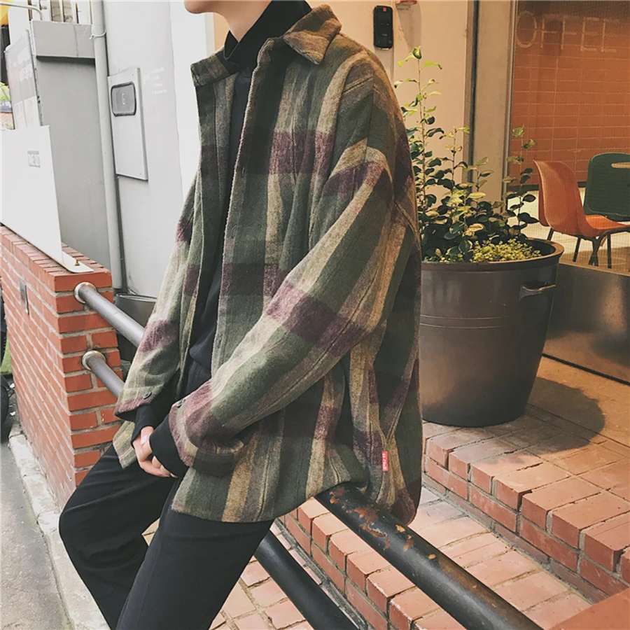 Рубашка мужская винтажная с длинным рукавом|shirt men|shirt casualvintage shirt |