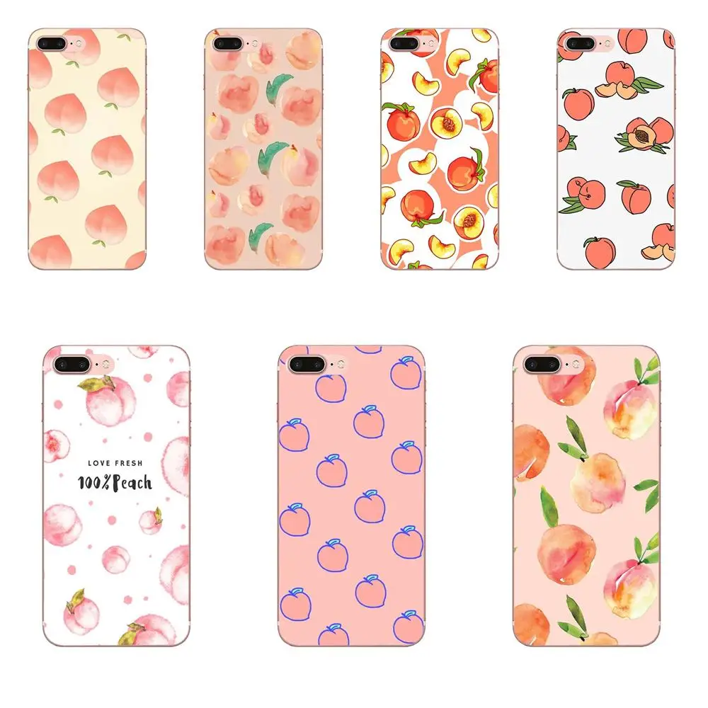 

Unique Luxury Soft Phone Case For Galaxy Alpha Core Note 2 3 4 S2 A10 A20 A20E A30 A40 A50 A60 A70 M10 M20 M30 Fruit Pink Peach