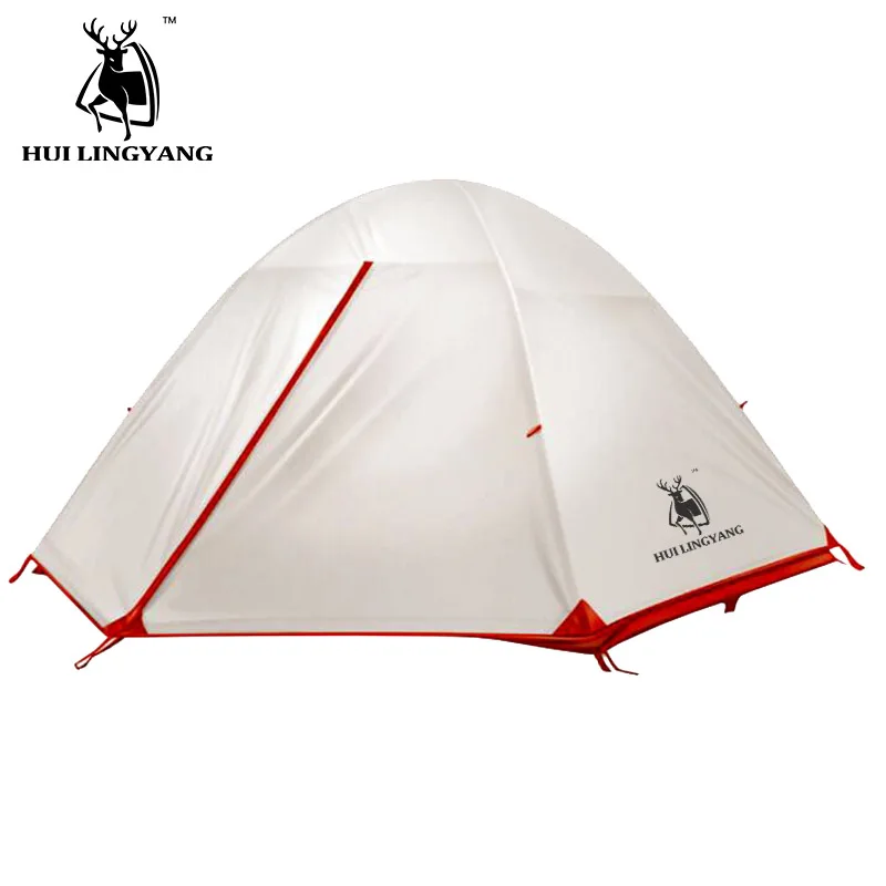 

Outdoor camping tent Double hiking silicone waterproof tents Aluminum alloy poles 2 person travel Ultra-light tent 4 season