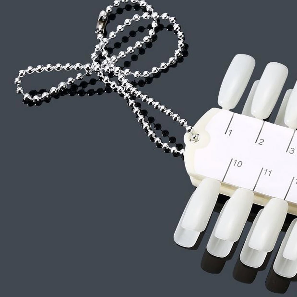 36 Colors Nail Polish Color Palette Display Nail Art Tips Chart Beaded Chain Useful Tools Nail Accesories High quanlity Hot Sale