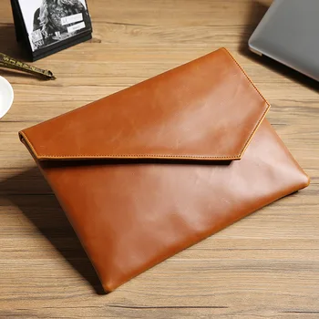 

Clutch Bag Envelope A4 Data Bag Thin File Package Portafolio Briefcase Men Work Bag Business Office File Bag PU Leather Glossy