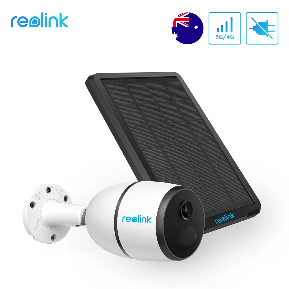 Reolink Go Caméra 4G/3G LTE Supporter Carte SIM 1080P Capteur de Mouvement PIR 