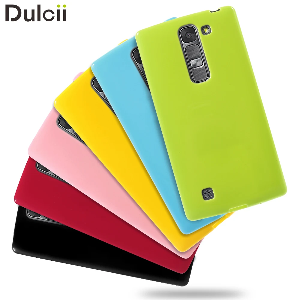 DULCII For LG Magna G4c H502F Case Glossy TPU Phone Cover for H500F H525N Volt 2 LS751 Smartphone Protect |