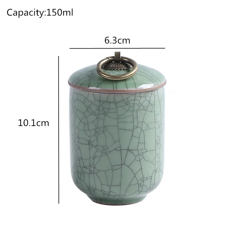 Ge керамическая коробка для хранения чая, чайные Банки мини 6,3*10,1 см, банка для конфет с крышкой, качественная коробка для хранения специй, контейнер для еды