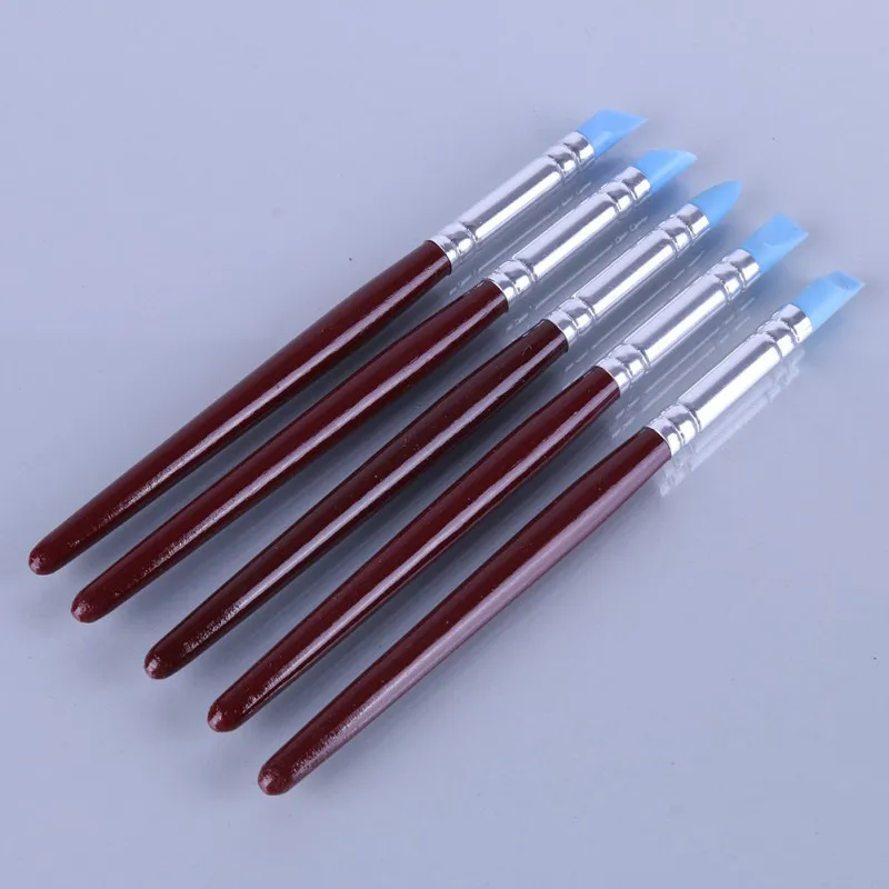 

5pcs Soft Silicone Pottery Clay Tool Sculpting Fimo Polymer Modelling Shaper Tools For Hobby Crafts