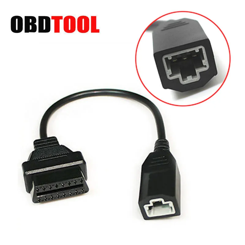 Мужской 3pin 5Pin конвертировать в Женская OBD2 16pin кабель для автомобиля Honda сканер OBD