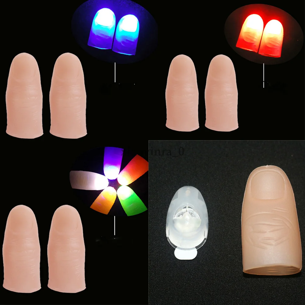 2Pcs D'light Magic Thumb Light Toys Children Luminous