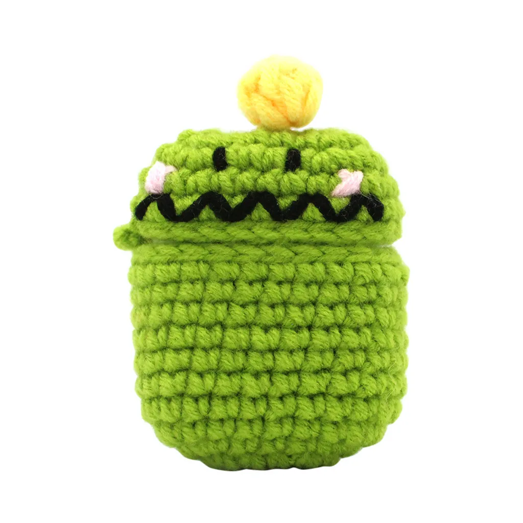 For Air Pods Protective Case Cute Knitting wool Winter Protective Case Cover for Airpods Earphones For Apple Wireless Earbuds