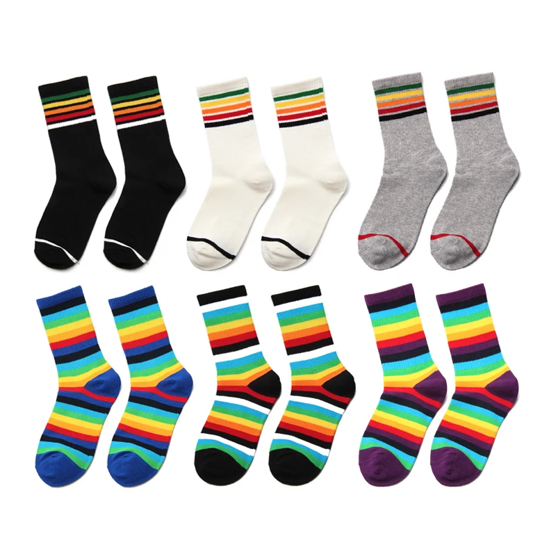 Смешные носки Харадзюку, женские милые носки разных цветов, женские дизайнерские, школьные, студенческие, женские, в Корейском стиле, модная женская одежда