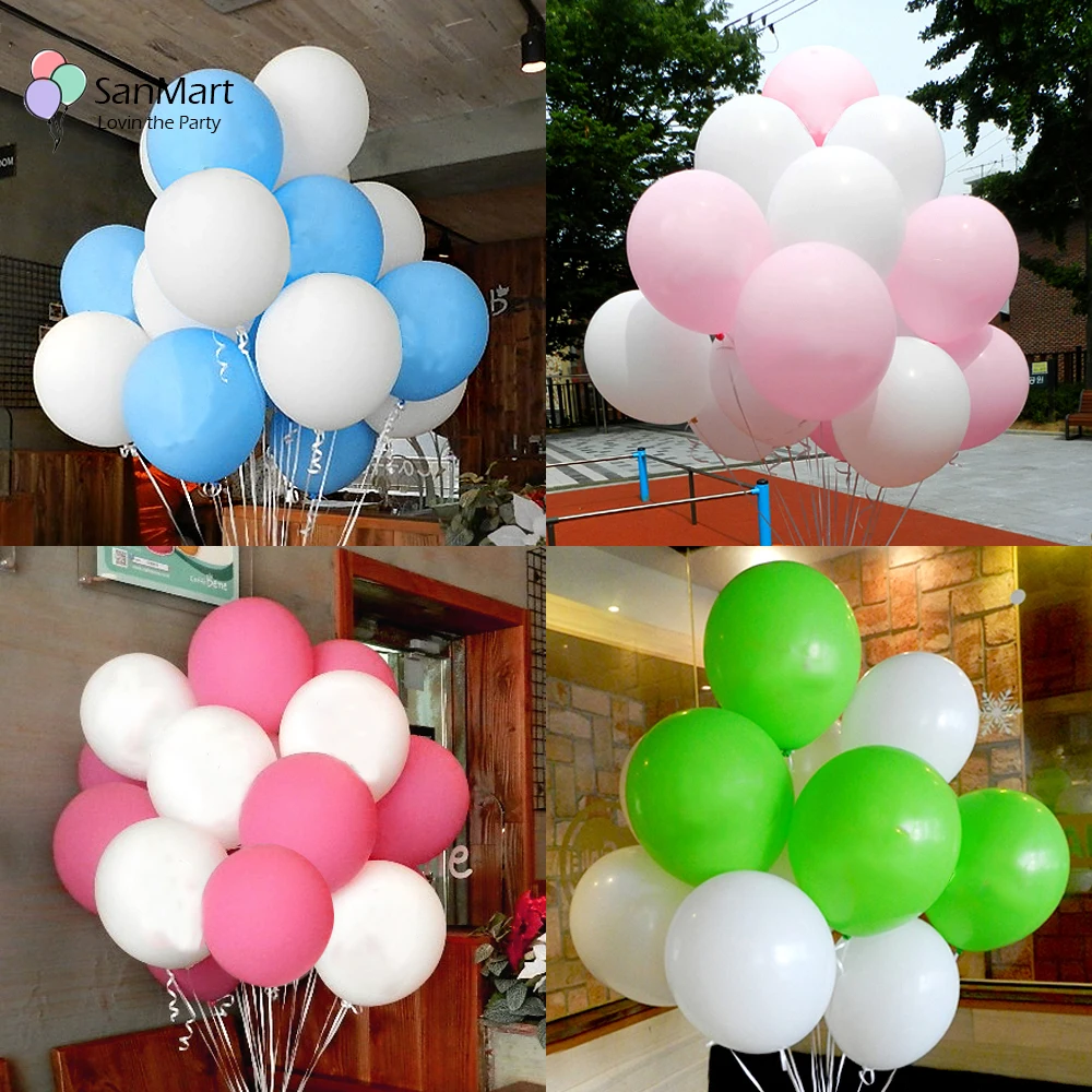 

15Pcs 2.3g Pink White Blue Round Birthday Balloons Wedding Valentine Wedding Party Supplies Baby Shower Decorations Love Globos