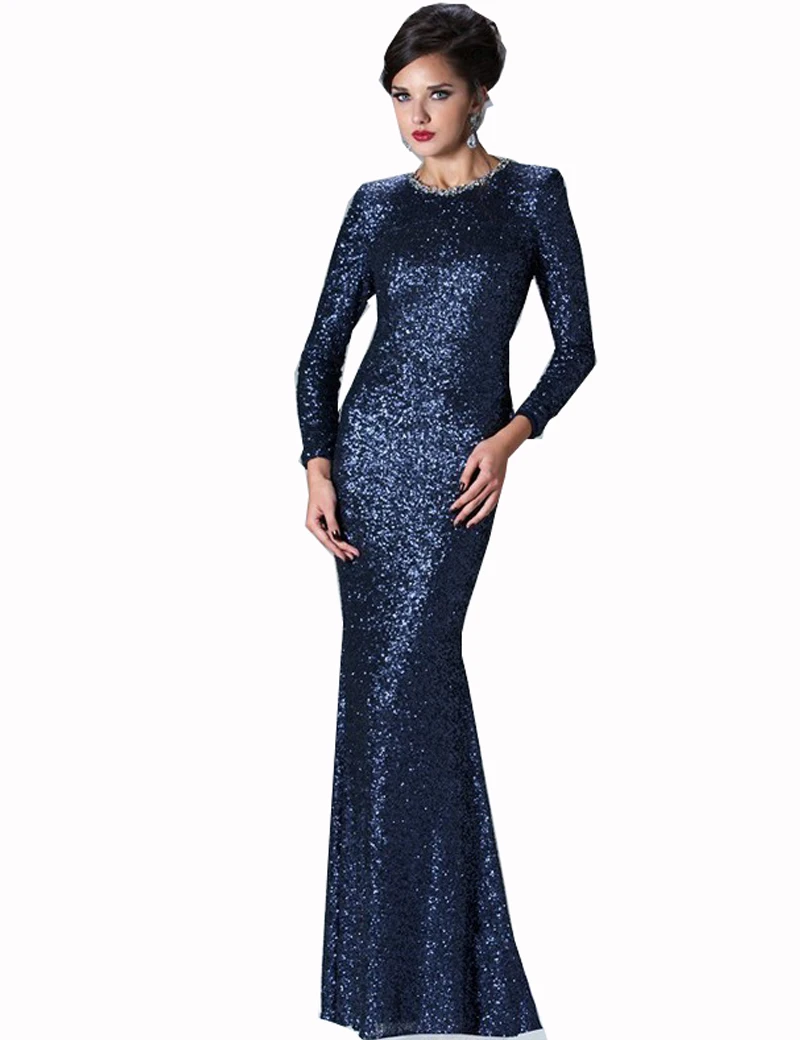 MBD105 Gold Navy Sequin Mother of the Bride Groom Dresses Plus Size ...