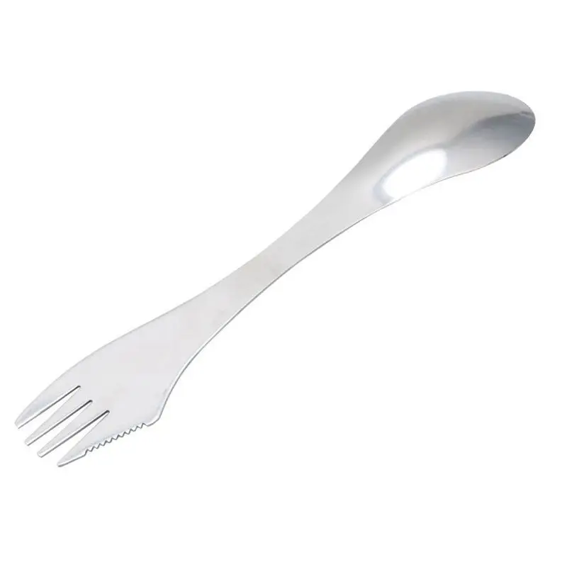 3 в 1 из нержавеющей стали Spork Ложка Вилка столовые приборы посуда комбо для