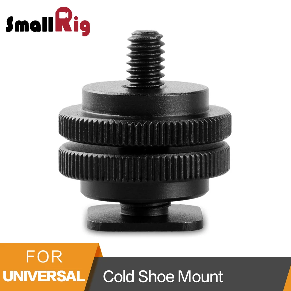 

SmallRig 1/4" Tripod Mount Screw To Hot Shoe Adapter for Camera and Monitor - 814