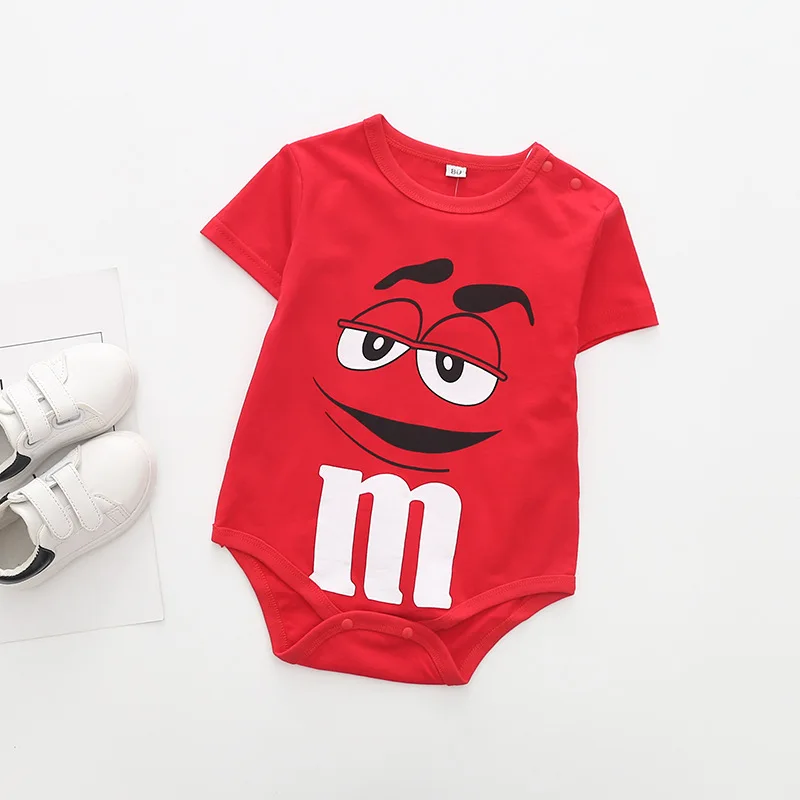 Одежда для новорожденных с надписью «LOVE DD& MM»; Новинка года; Повседневный Детский комбинезон с рисунком для малышей; комбинезон с буквой «m»; одежда
