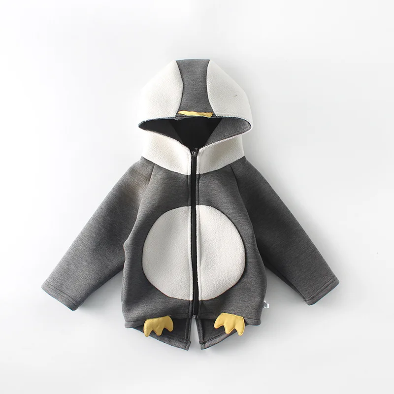 

Milancel Children Coat Penguin Jacket for Girls Cotton Windbreaker for Boy 2-7y