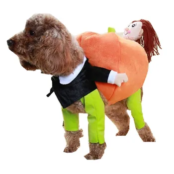 

Pet Costume Pumpkin Cosplay Suit For Cats Halloween Christmas Clothes For Dogs Party Dressing Up Dog Clothing Cat Apparel