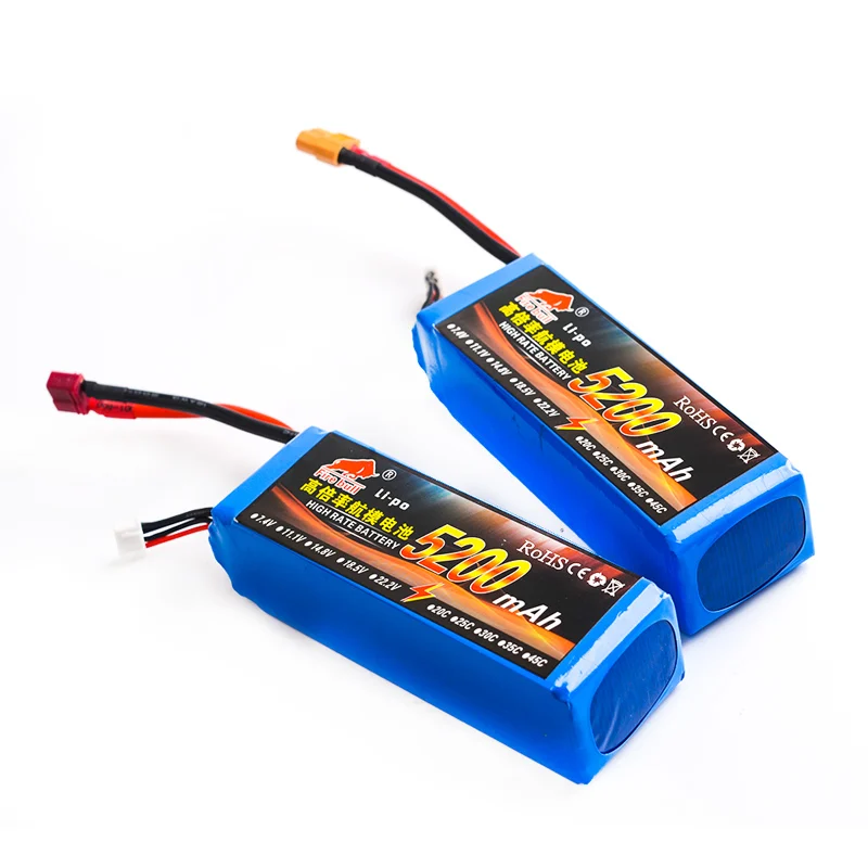 HUONIU Power 7 4 В 11 1 14 8 в 22 2 5200 мАч 45C 2S 3S 4S 6S перезаряжаемая Lipo батарея XT60 T другая вилка