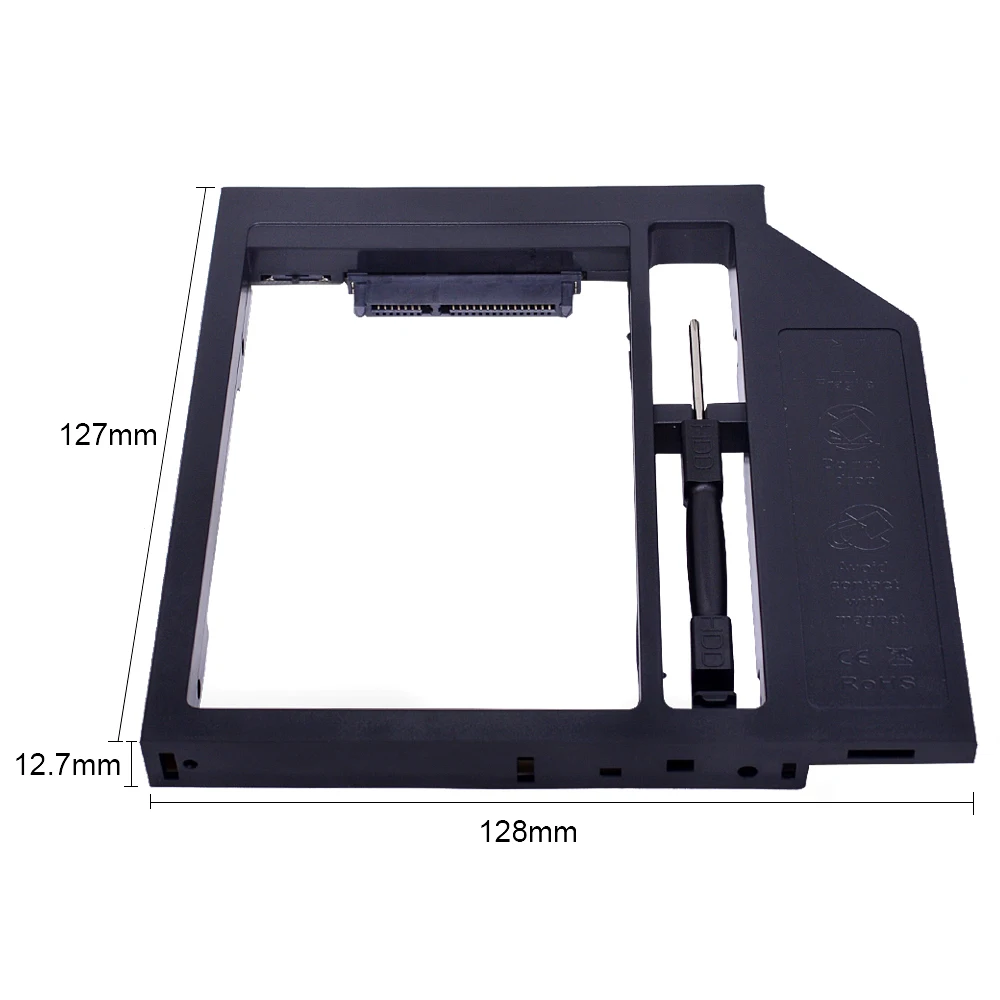 CHIPAL Ҹ Ű HDD ̽ Ŭ, Ʈ CD-ROM, 2.5 ġ, 12.5, 9.5, 9, 7mm SSD, 2 ° HDD ĳ, 12.7mm SATA 3.0
