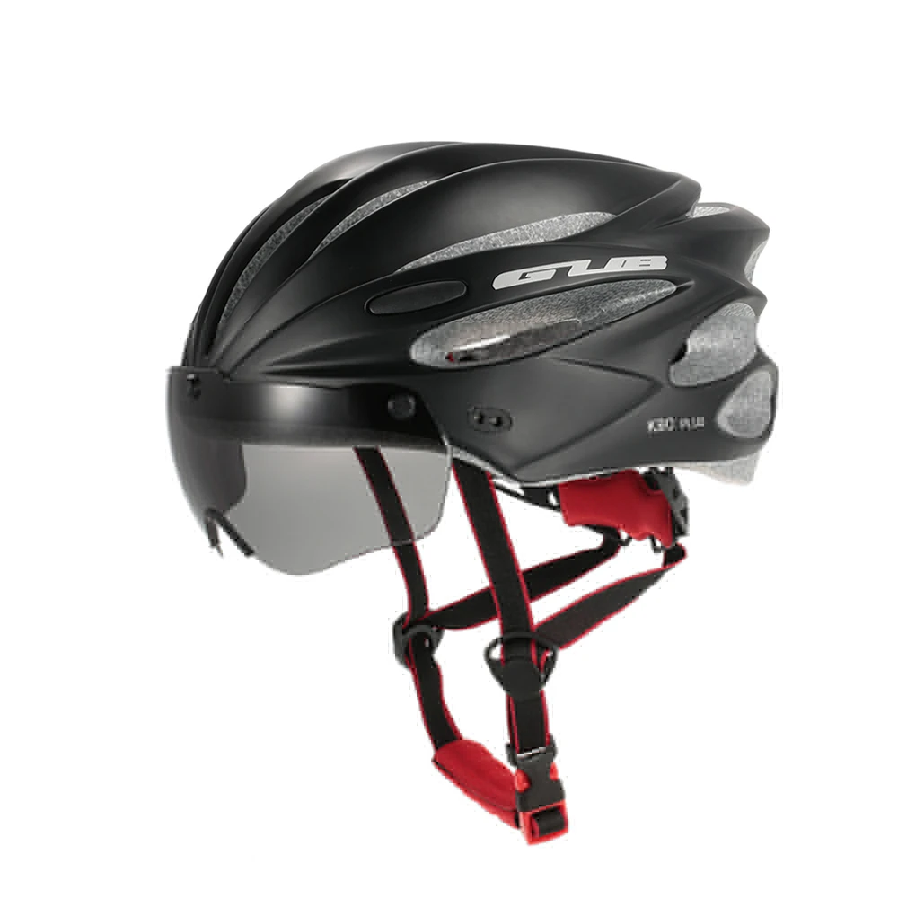 GUB K80 PLUS шлем для горного велосипеда и шоссейного велосипеда используется MTB шлем с козырьком и очками Размер L 58-62 см