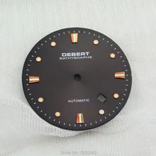 34 мм, кофейные часы, циферблат Miyota серии 8205/8215/82, Mingzhu DG2813/3804 с автоматическим механизмом, аксессуары для часов