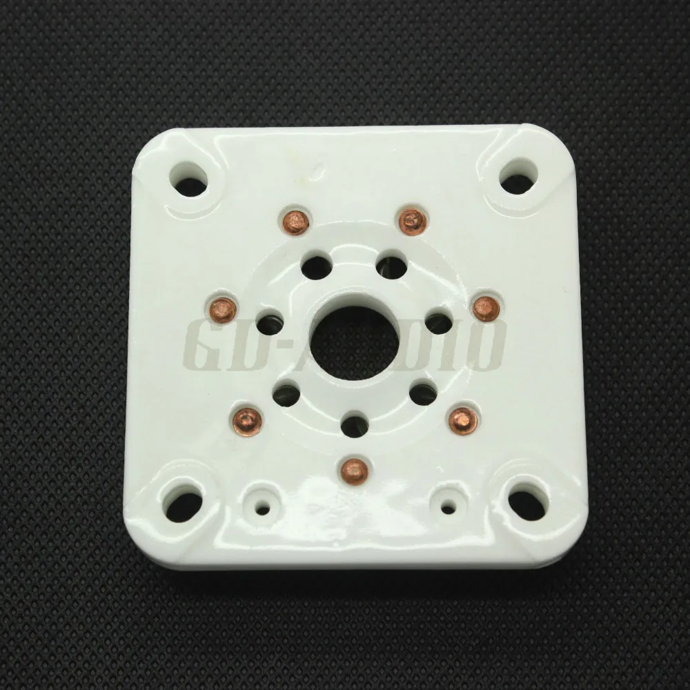 

2PCS 7pin U7G Ceramic vacuum tube socket for Fr 813 FU-13 4B27 5-125B 8001 Vintage amplifier DIY Panel Chassis Mount