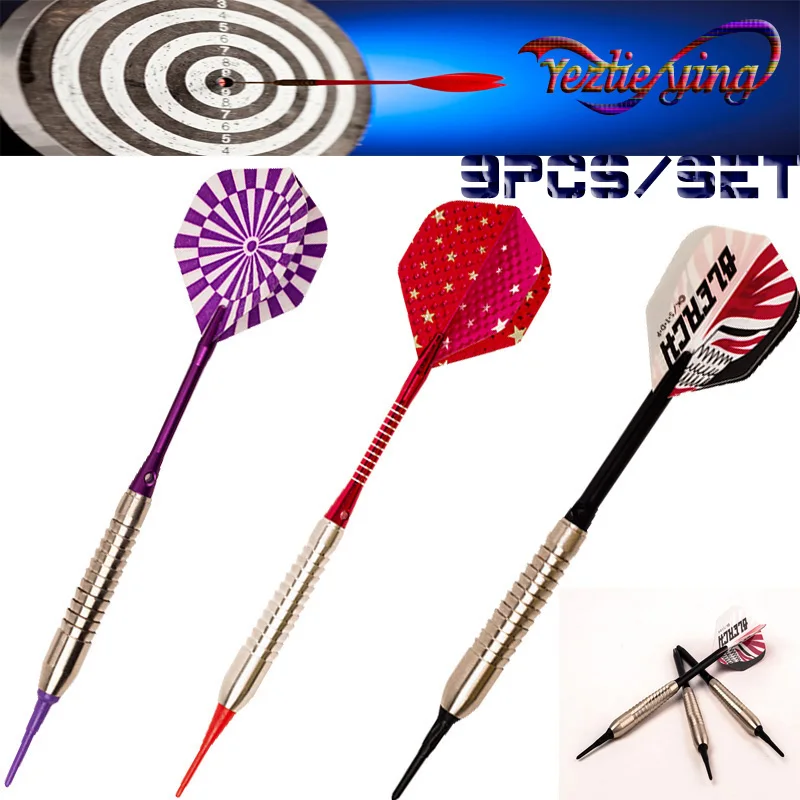 High quality combination darts 9pcs 18g electronic darts family entertainment interactive game
