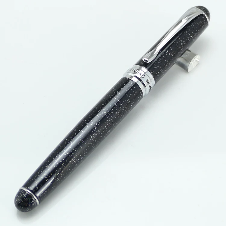 JINHAO 750 черная и серебряная шариковая ручка с разноцветными песками набор канцелярских принадлежностей письменная ручка